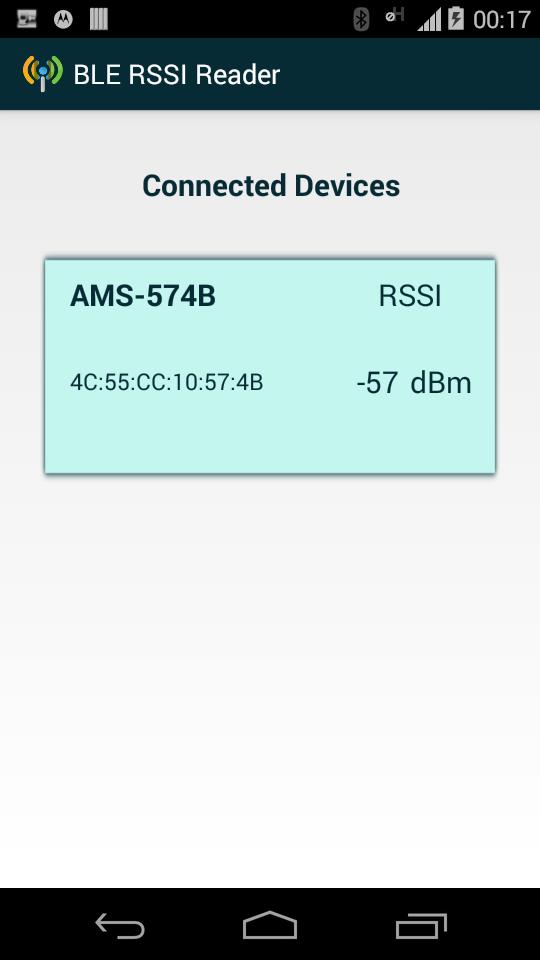 BLE RSSI Reader