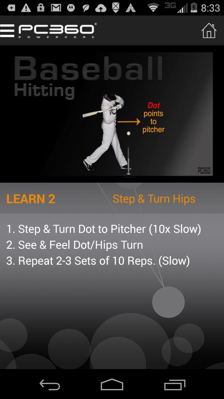 PC360 Baseball Hitting App