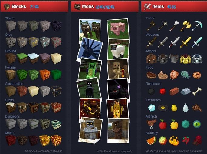 Minecraft Seed Min Material Pack 1.6.2 Green Version Version