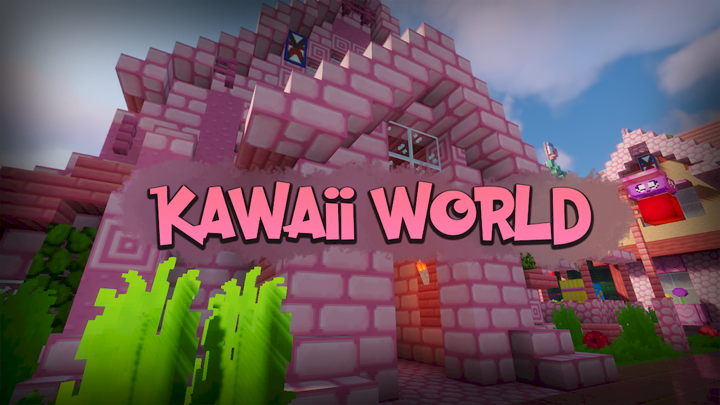 แพ็คเกจทรัพยากรโลก Minecraft Kawaii