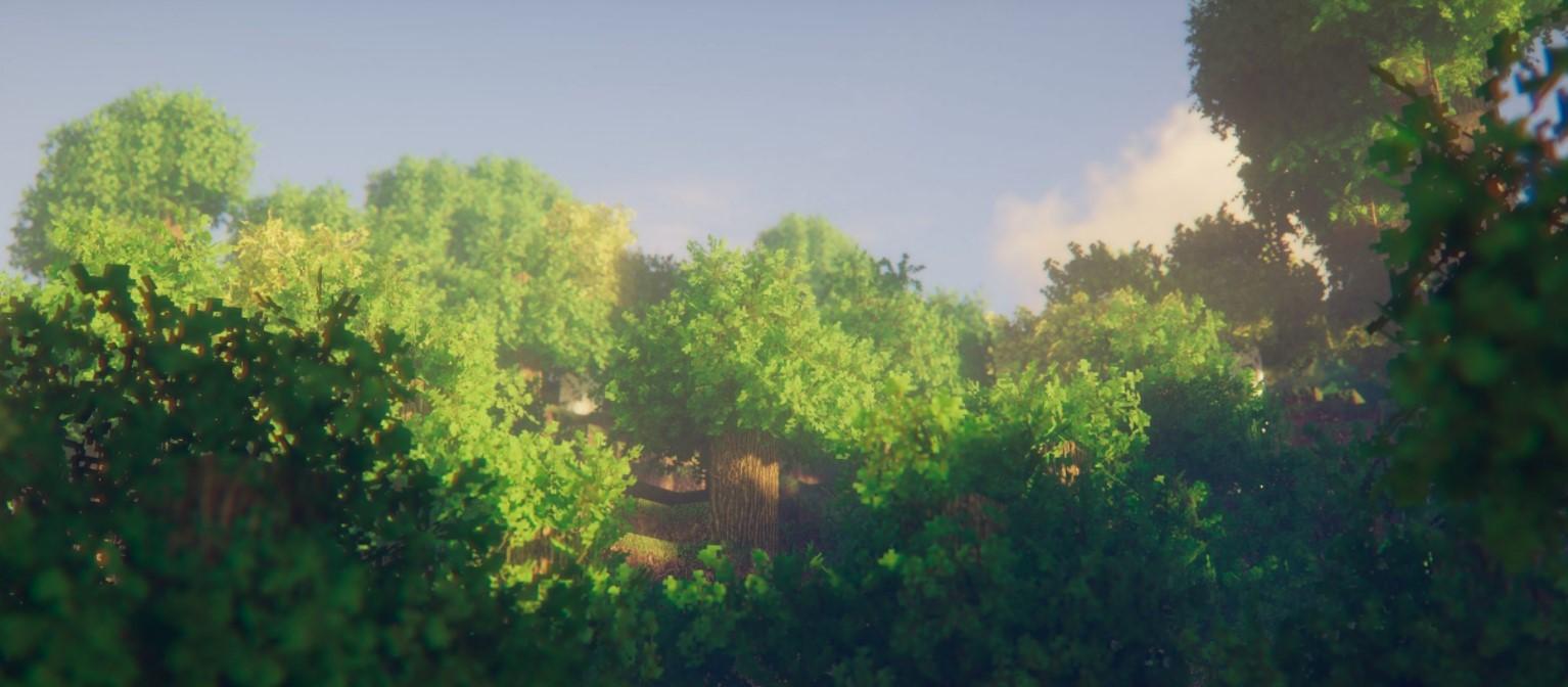Minecraft Light Chase Light และ Shadow Kappa-Shader หลายรุ่น