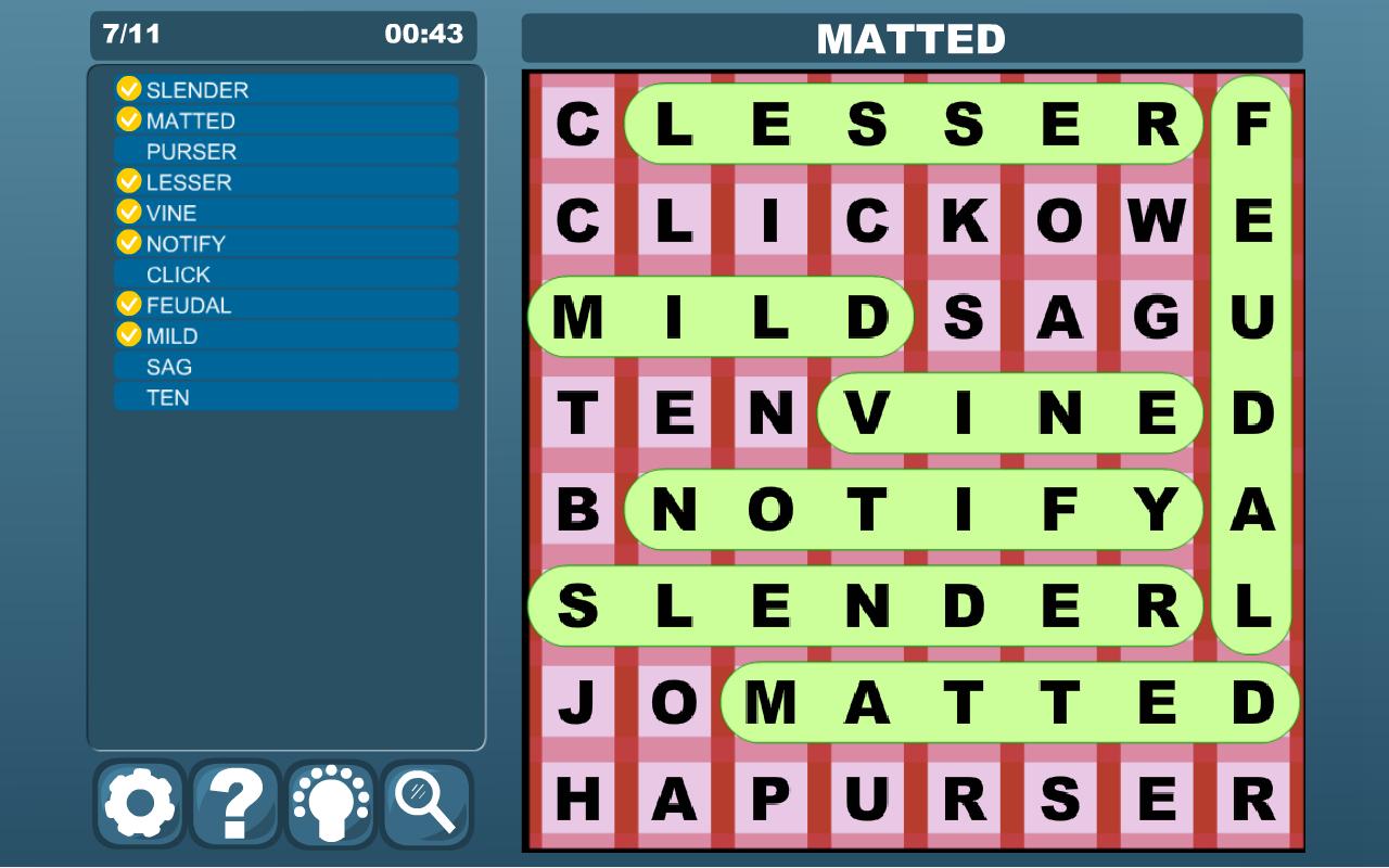 Word Search Tablet