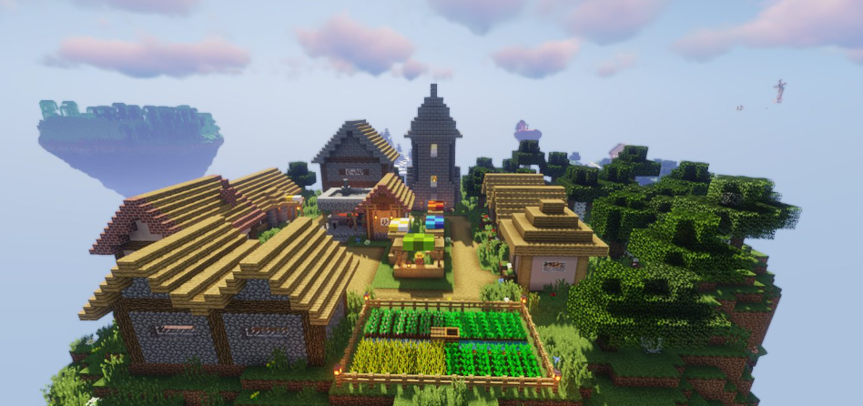 แผนที่ Minecraft Sky Dungeon
