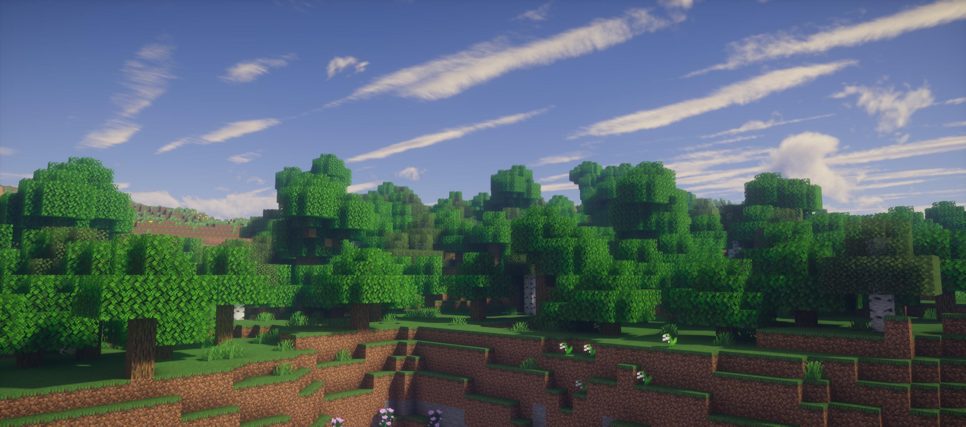 USHADER V2.1 แสงและเงาแพ็คเกจ MINECREFT1.2.1