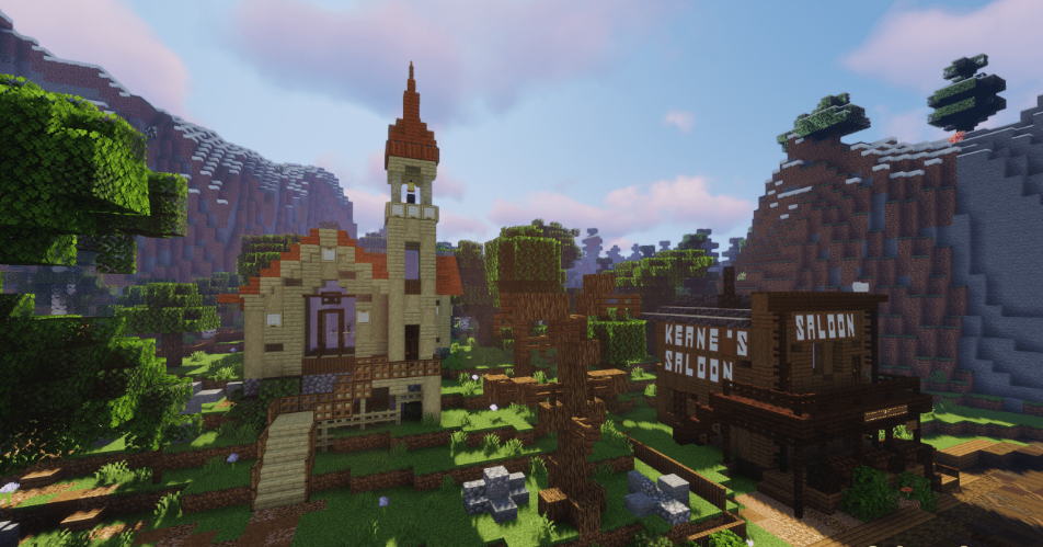 Minecraft RDR2 Red Dead Redemption 2 แผนที่