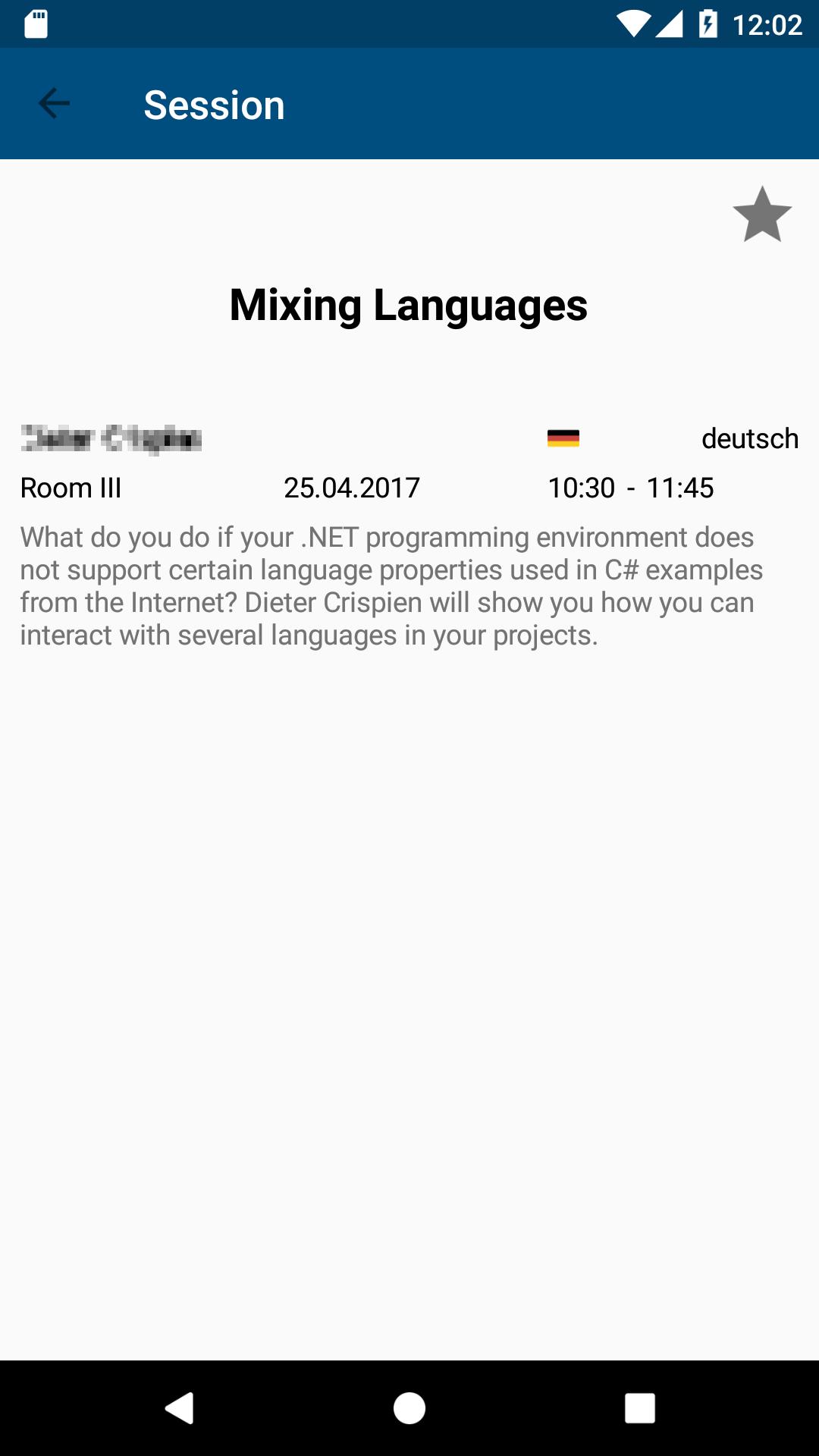 Conference Schedule