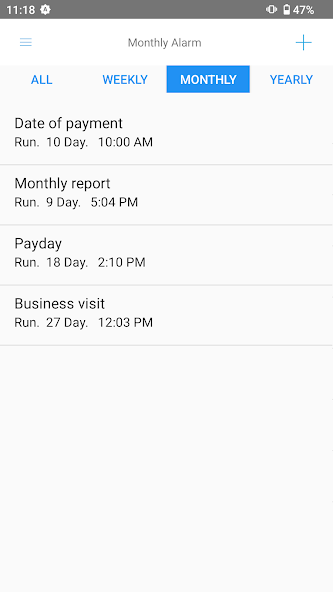 Monthly Alarm