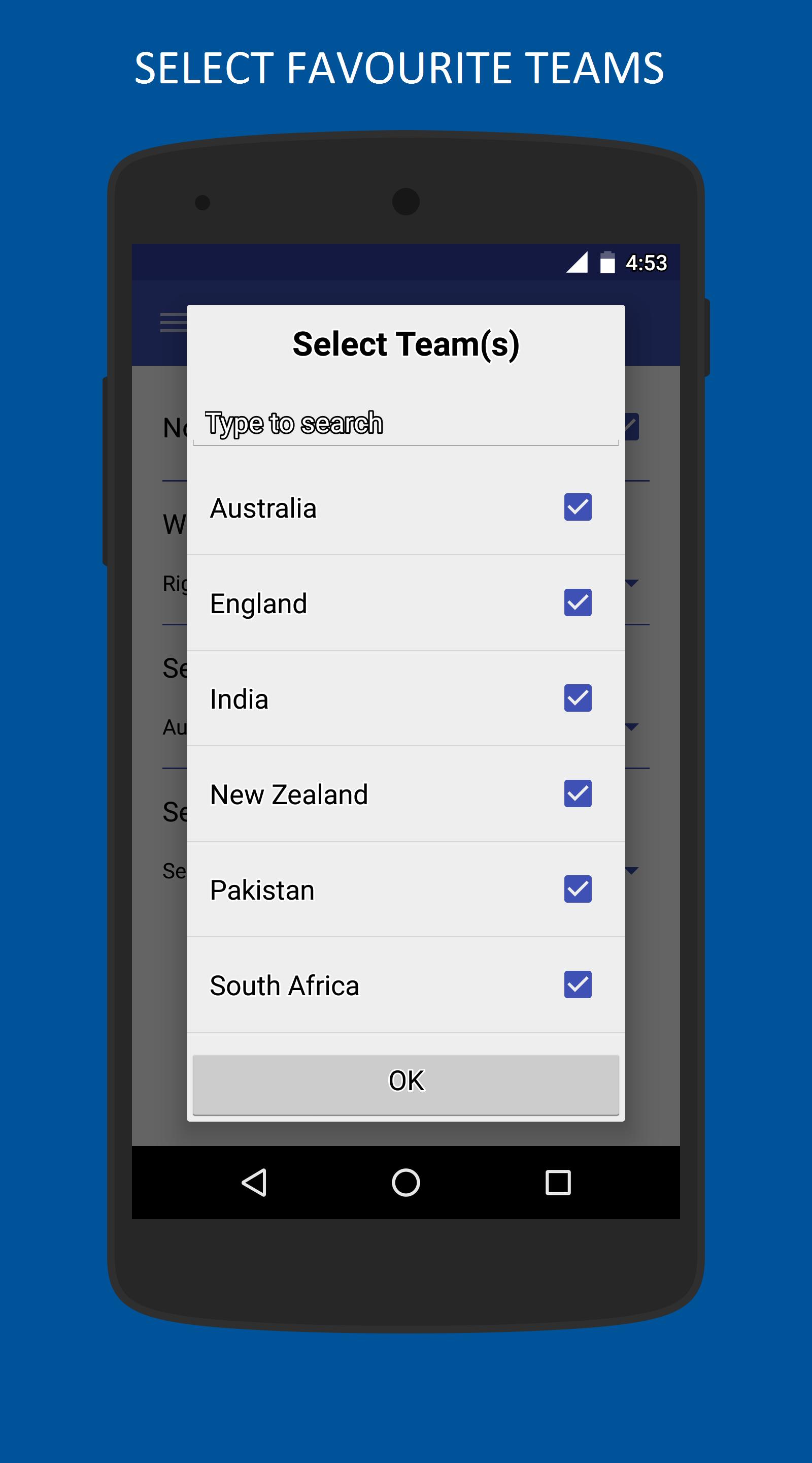 Cricket Schedule