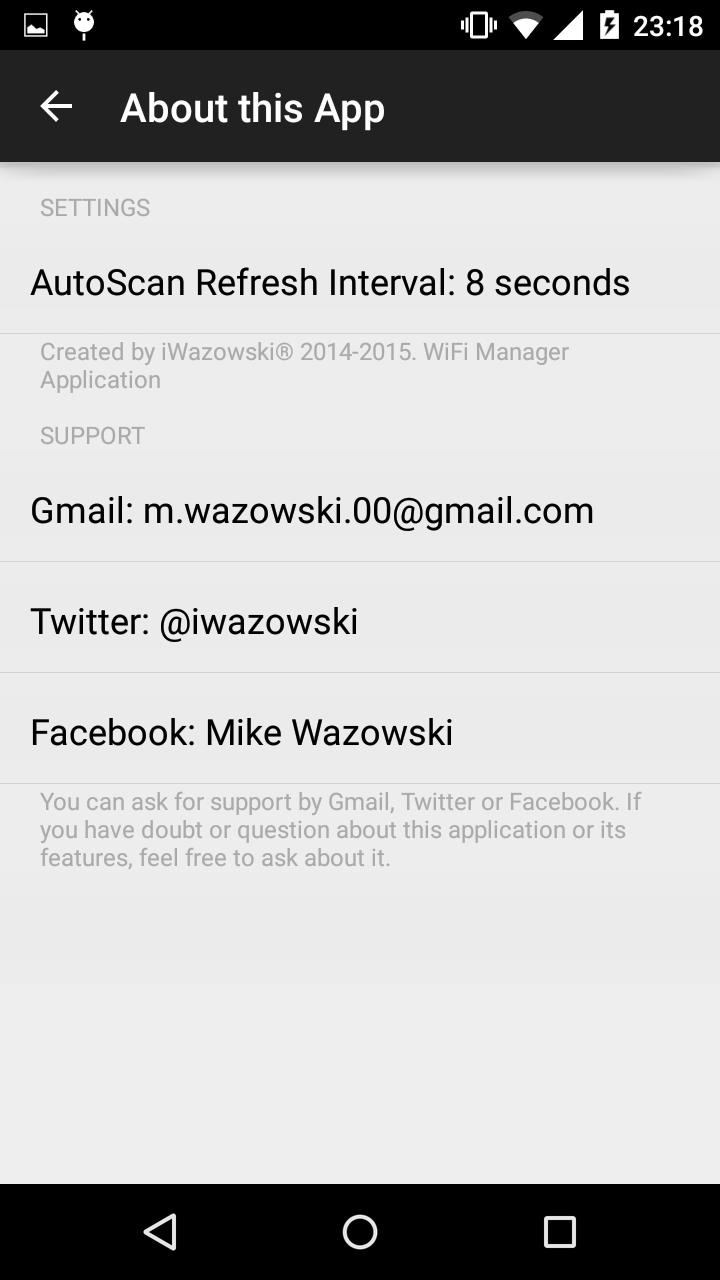 WiFi Manager