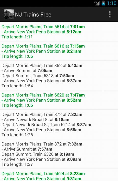 NJ Trains Free