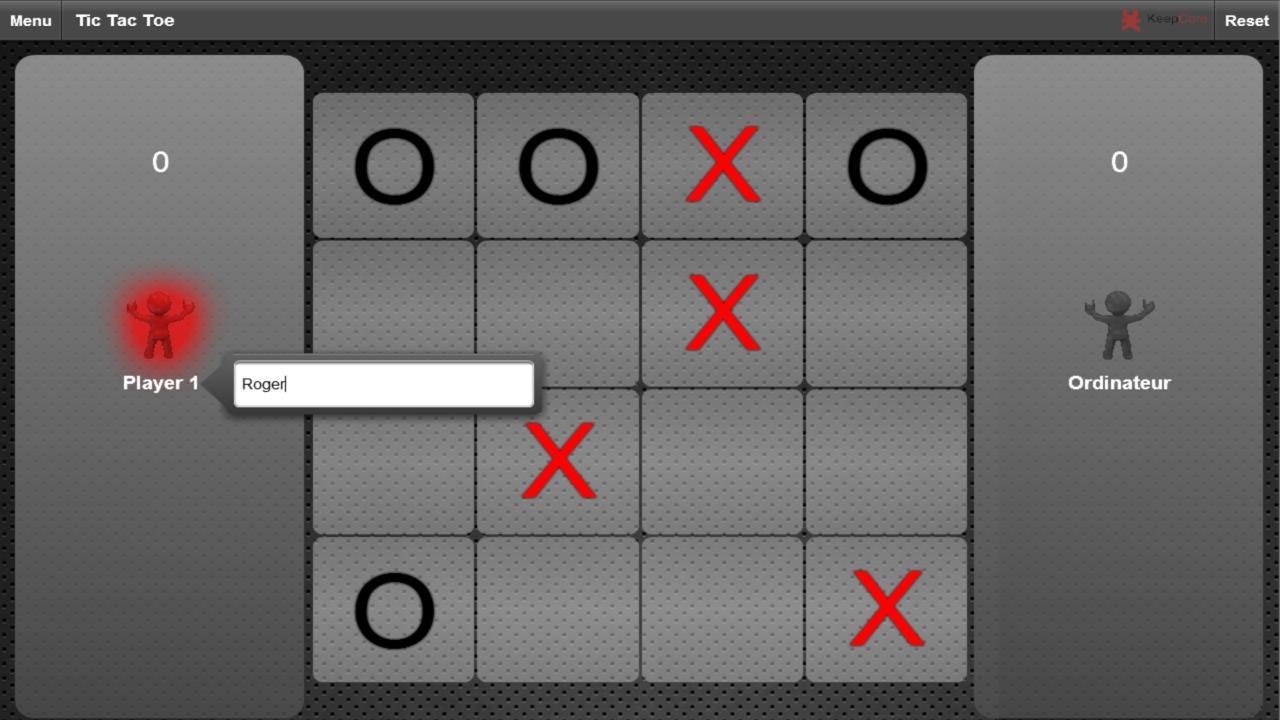 Tic Tac Toe (Morpion)
