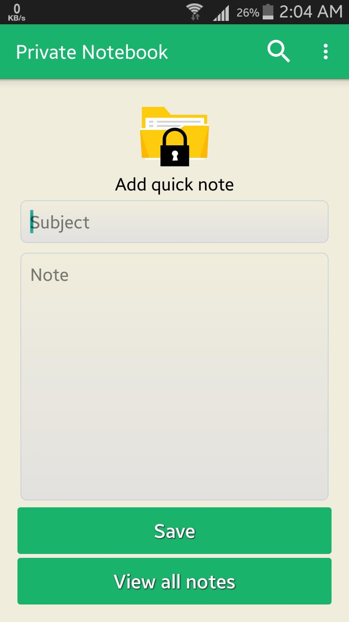Private Notebook