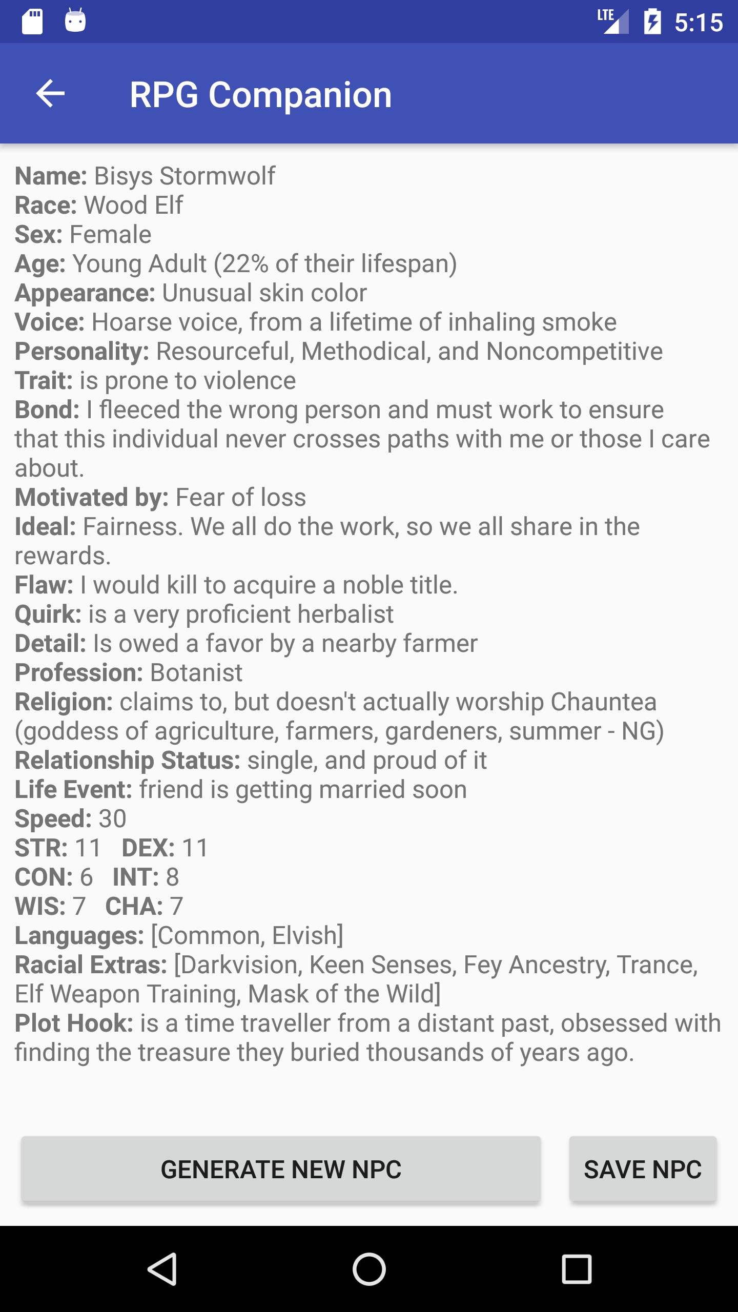 RPG Companion