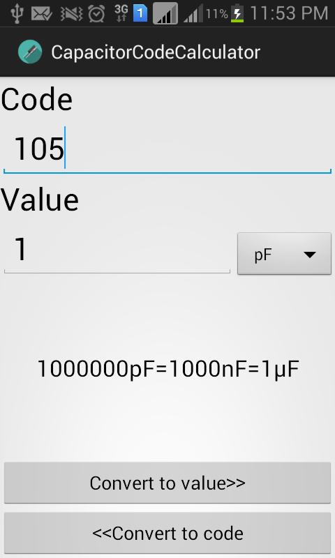 Capacitor Code Calculator (old)