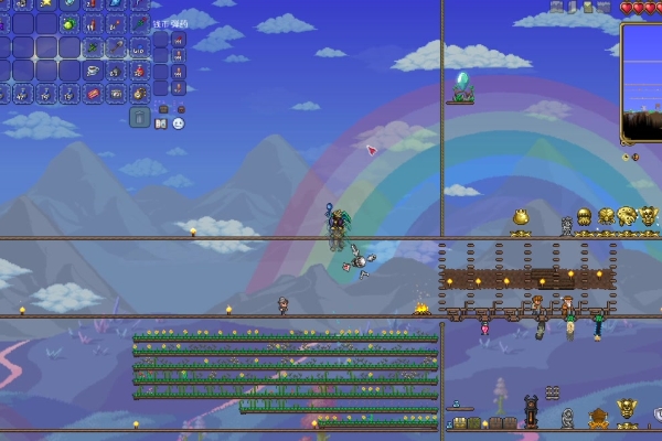 Cara menyikat empat tiang setelah Terraria