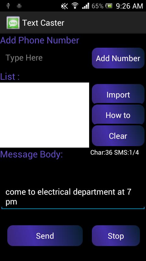 Text Caster