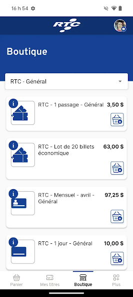 RTC Nomade paiement