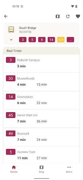 Edinburgh Bus Times Tracker
