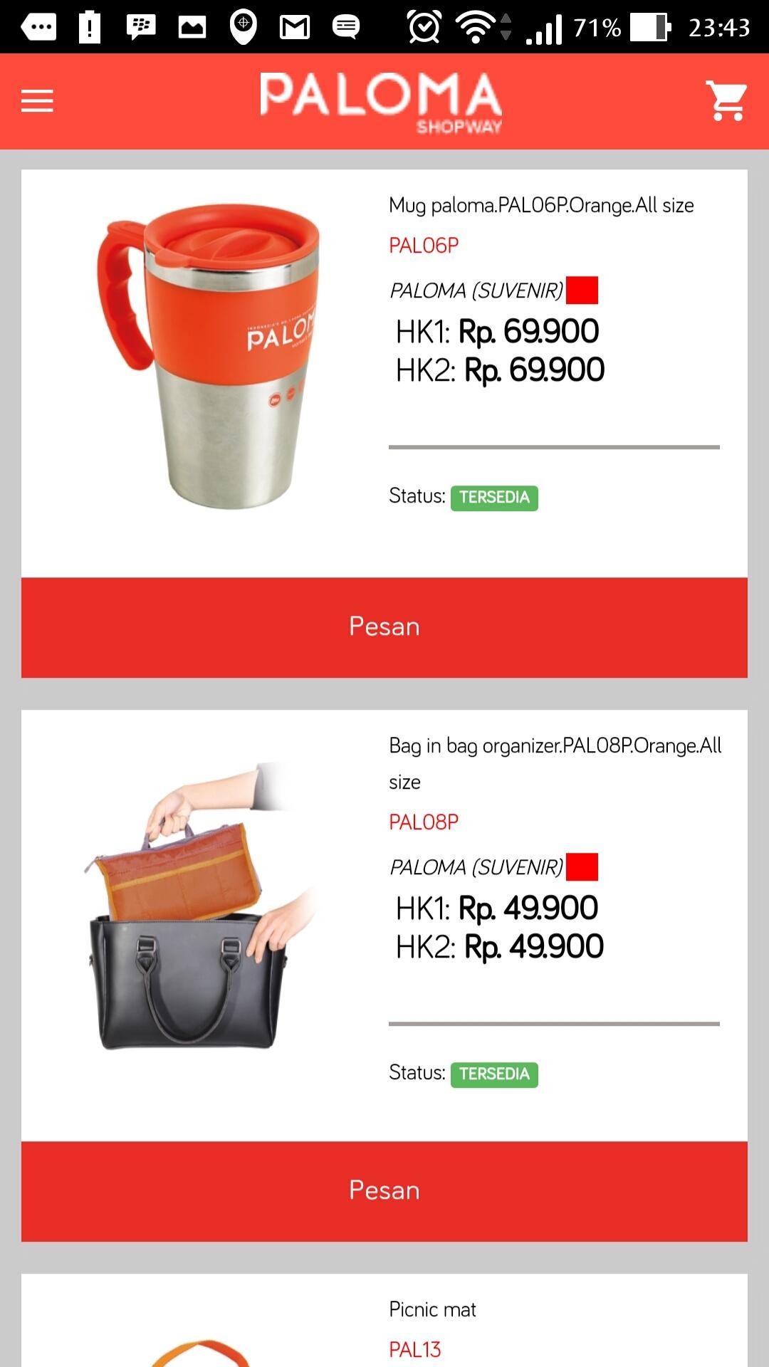 Paloma Shopping App