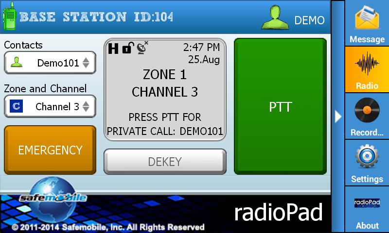 radioPad