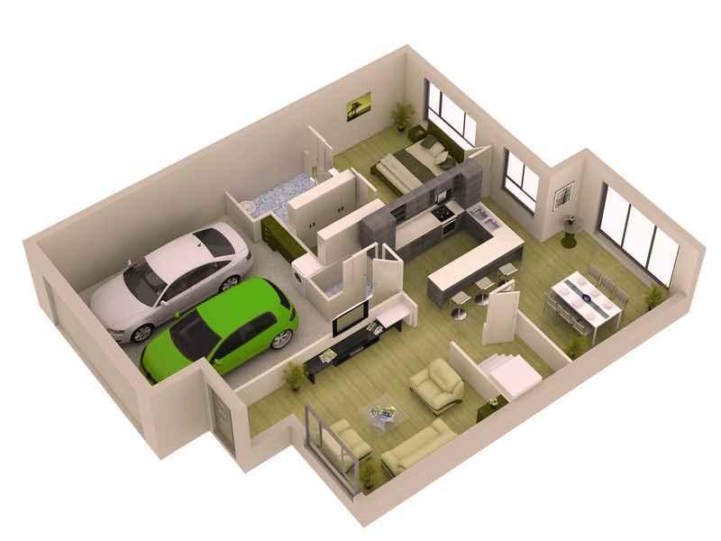 3D Luxury Home Plan Design