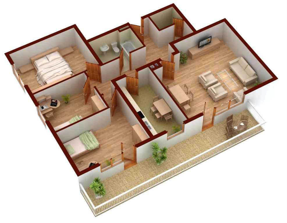 3D Luxury Home Plan Design
