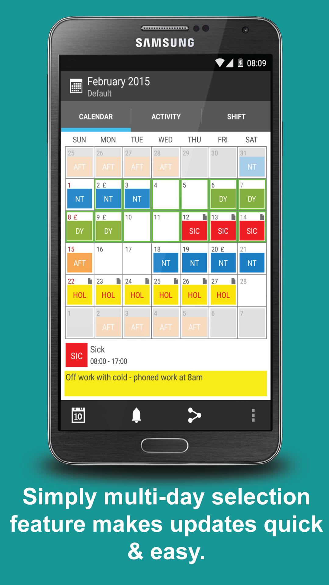 Shift Calendar