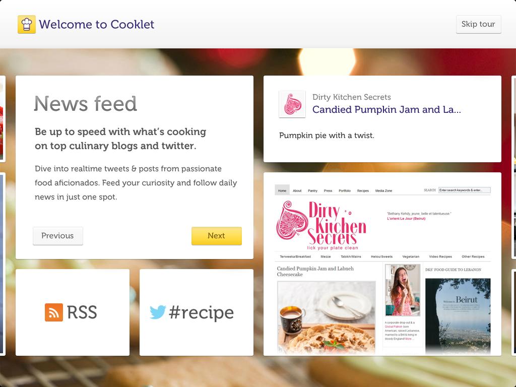 Cooklet for tablets