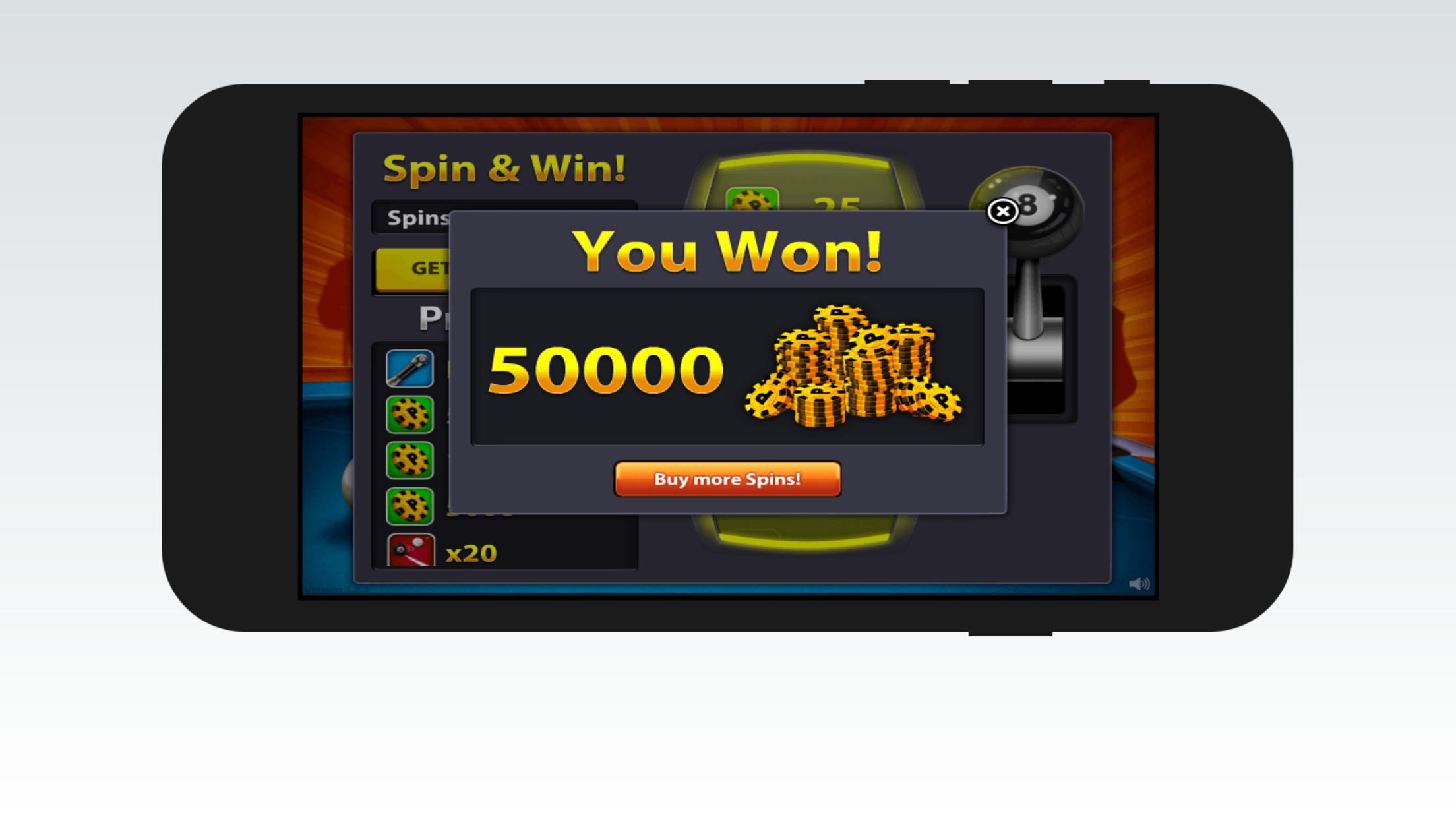 8Ball Pool free coins & cash rewards last version