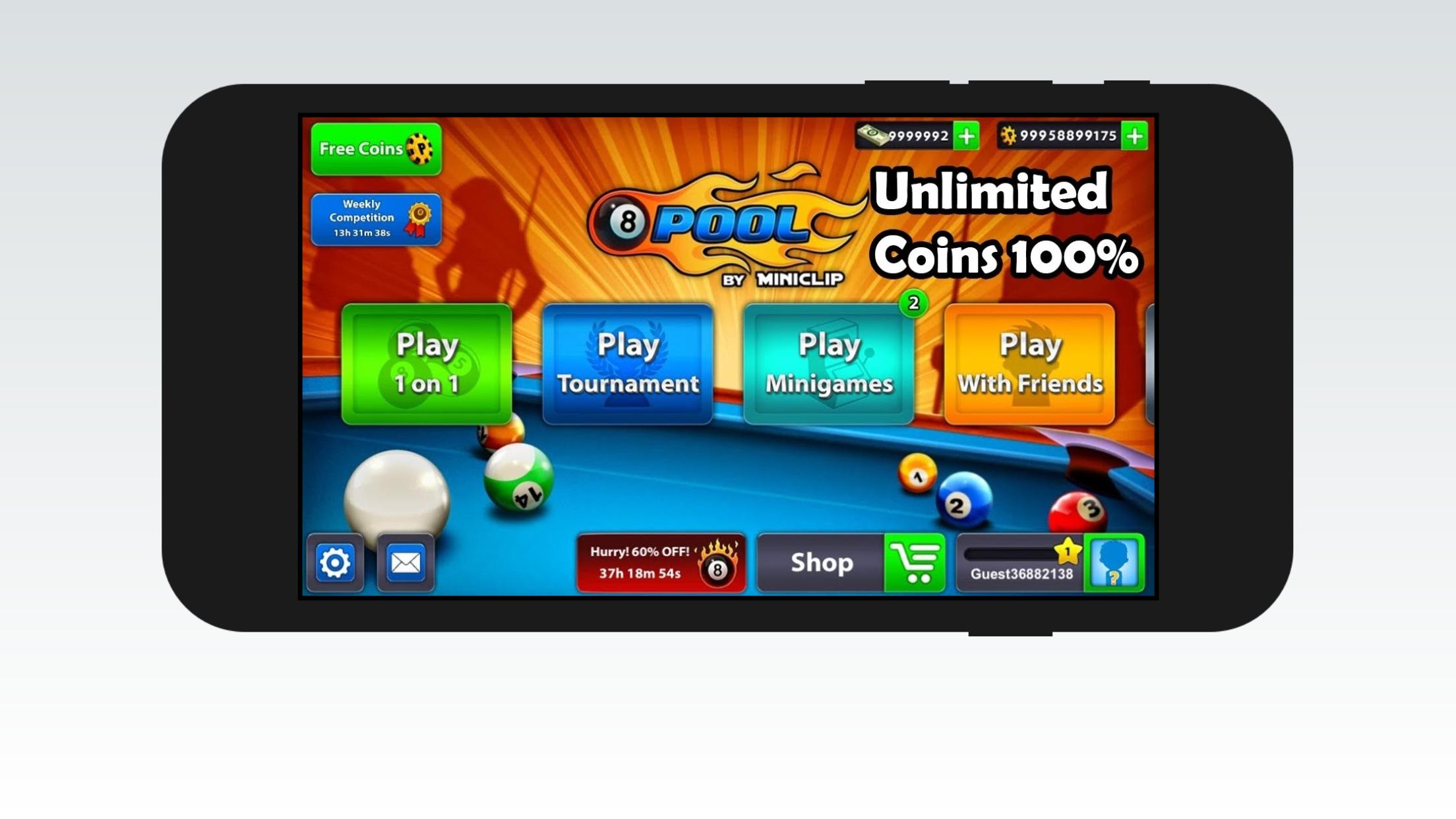 8Ball Pool free coins & cash rewards last version