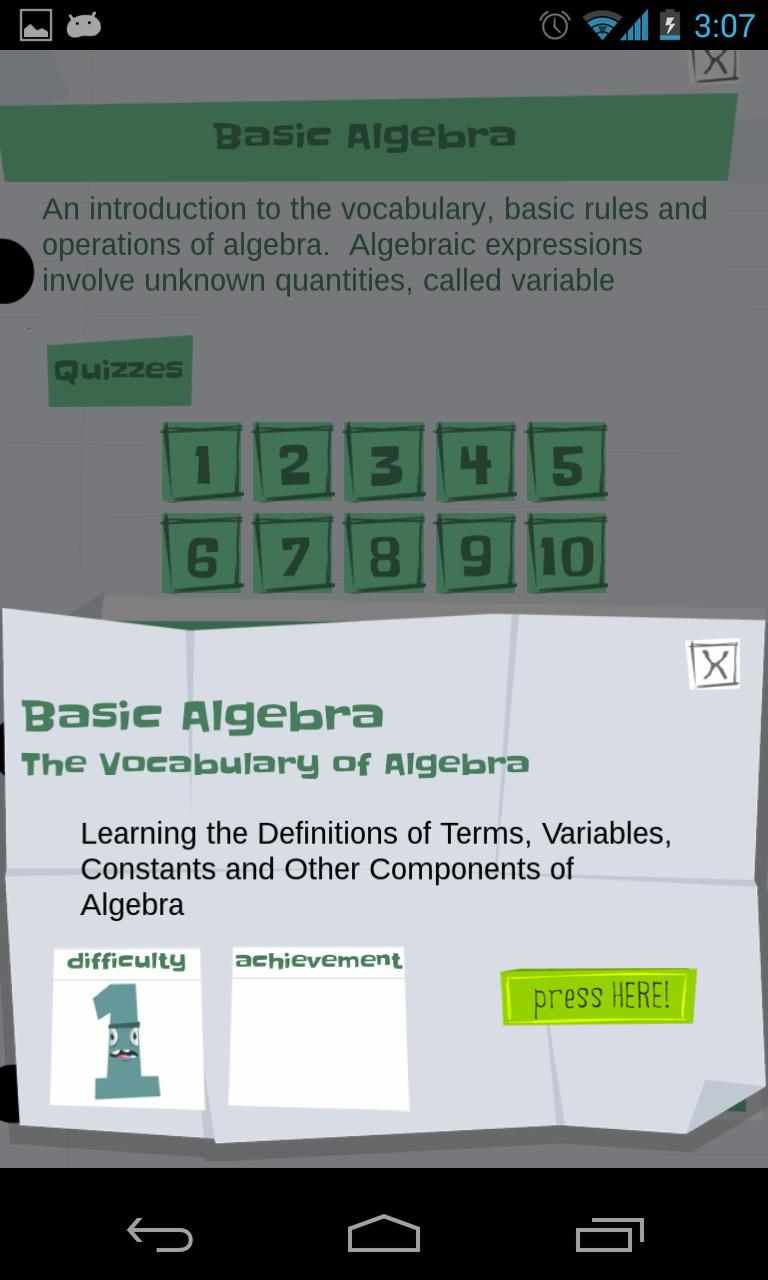Algebra Basics