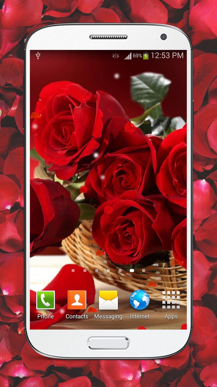 Red Roses Live Wallpaper HD