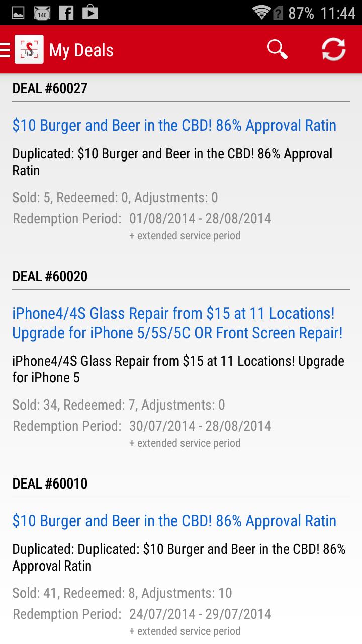 Scoopon Deal Tracker