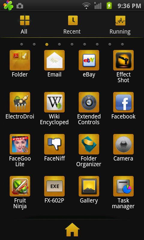 GO Launcher EX Theme BlackGold