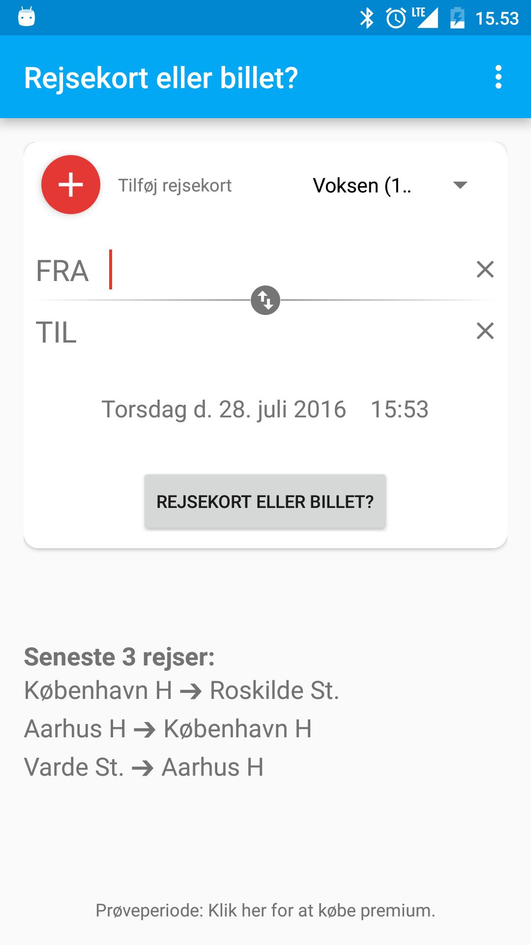 Rejsekort eller billet?