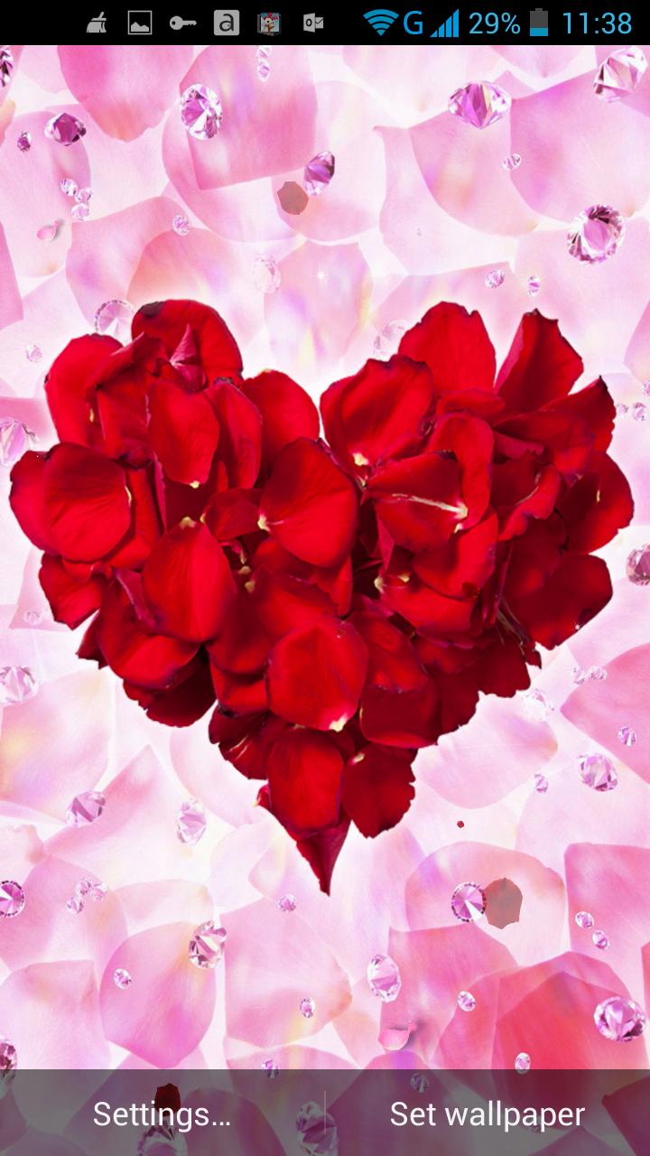 Rose Petals Live Wallpaper