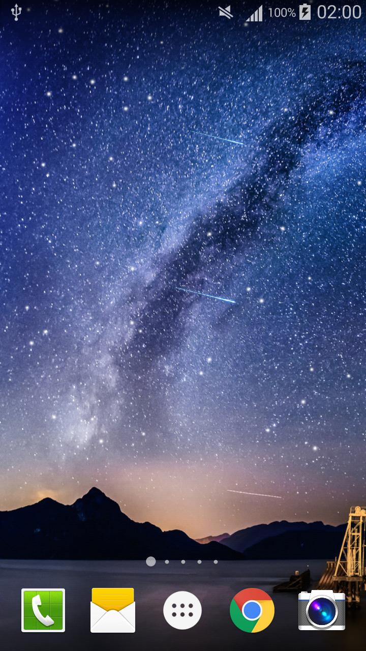 Meteors Sky Live Wallpaper HD