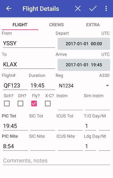 intelliPilot - Pilot LogBook