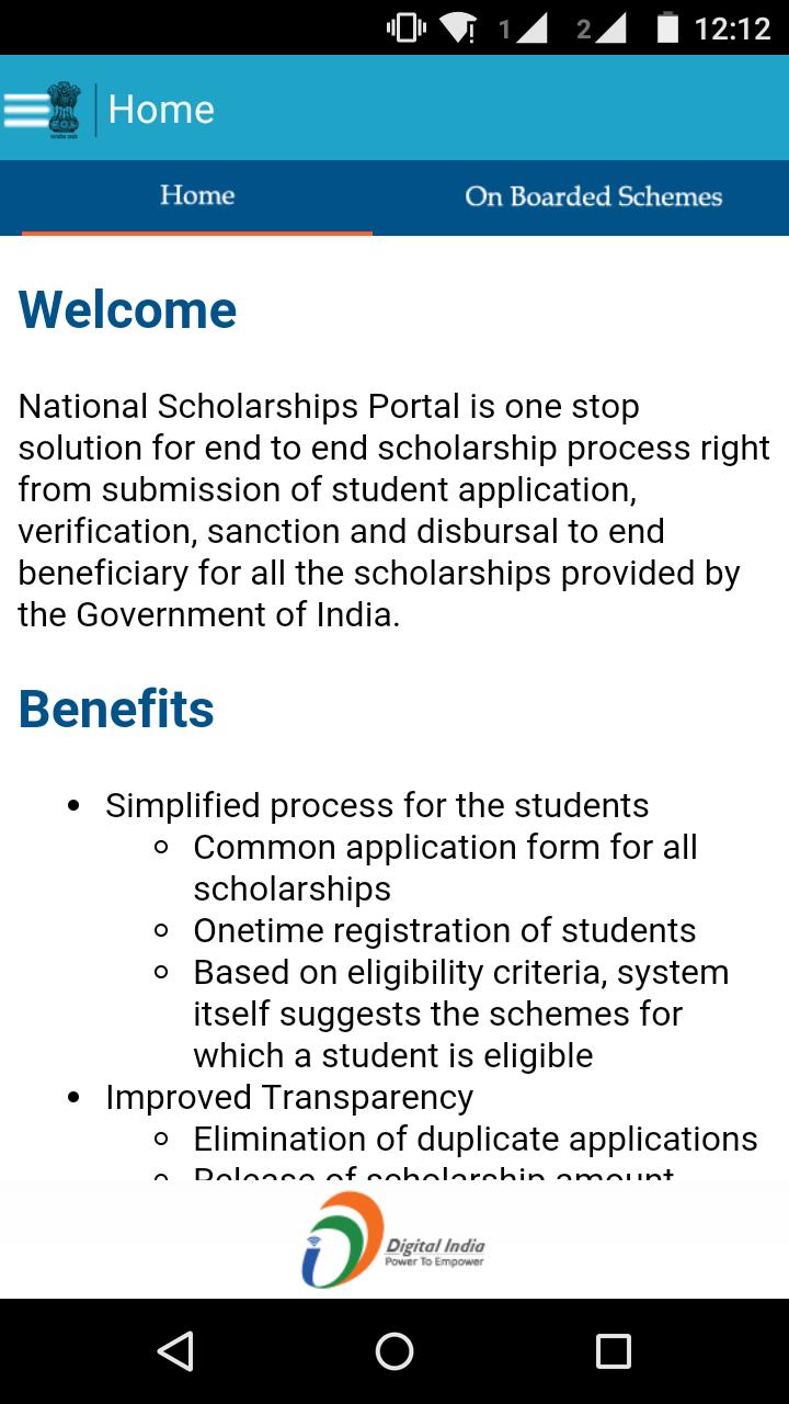 National Scholarships Portal