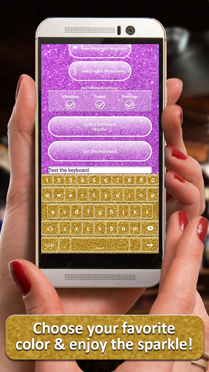 Glitter Keyboard Customizer
