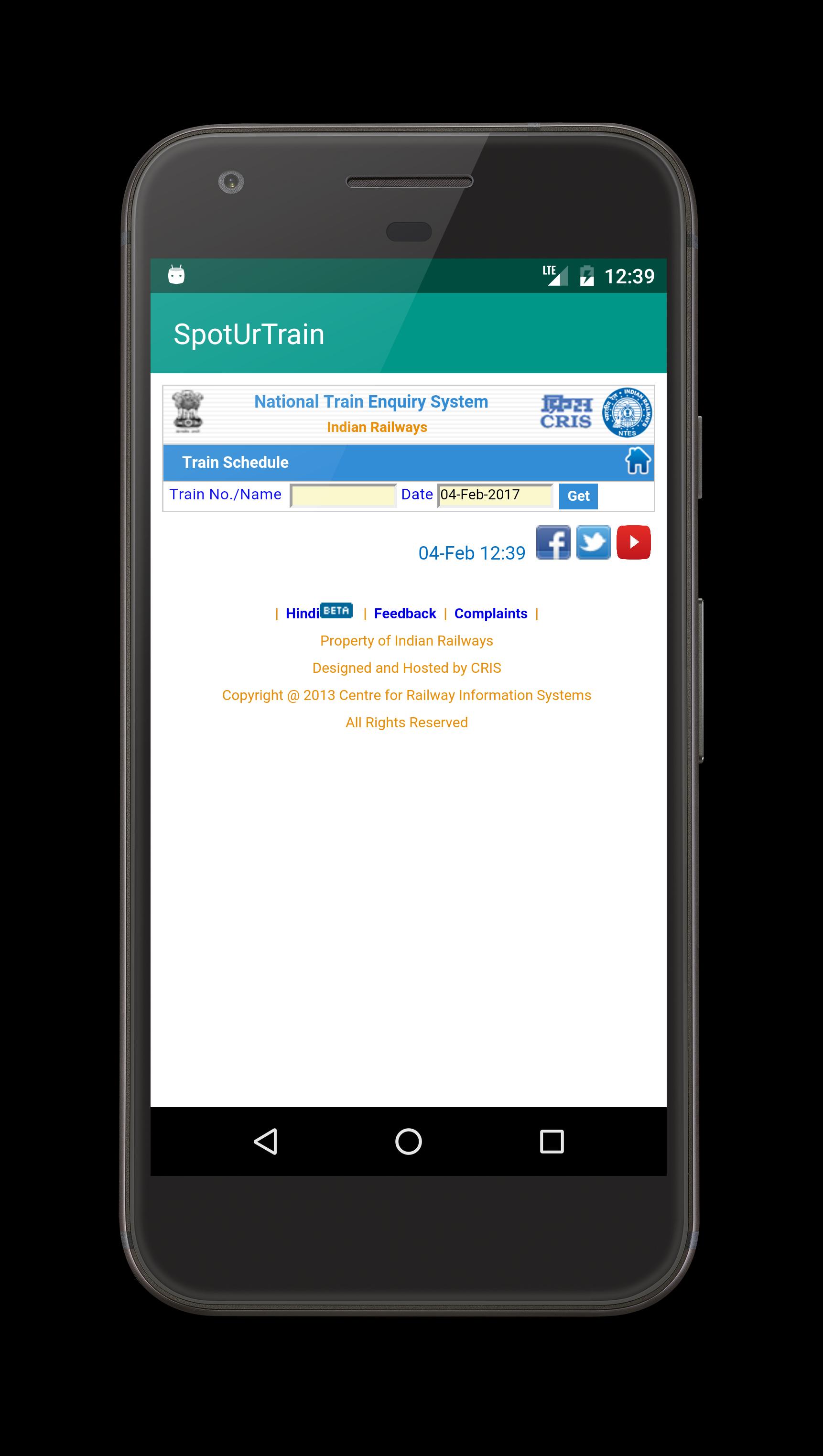 SpotUrTrain(Live Train Status)