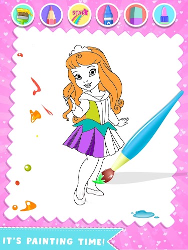Princess Coloring Draw Book Art