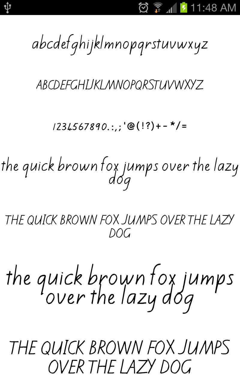 Written Fonts