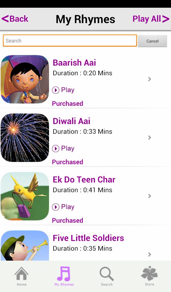 Periwinkle Nursery Rhymes