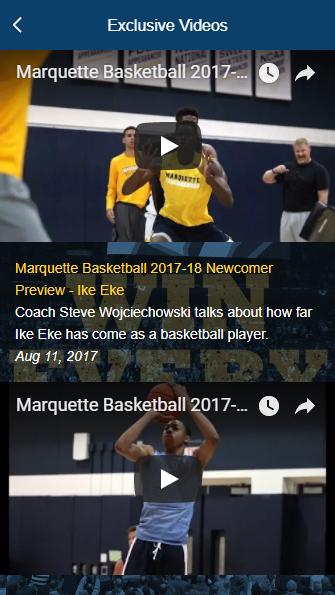 Marquette Basketball Official