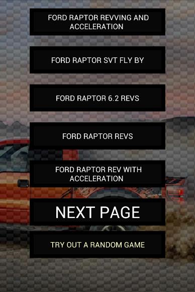 Engine sounds of Raptor SVT