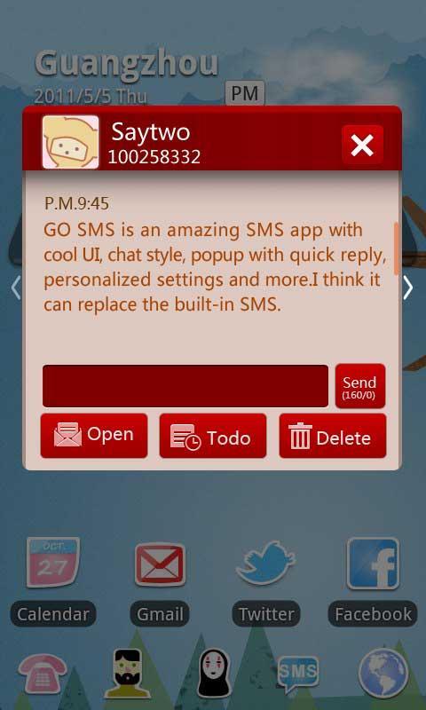 GO SMS Pro SMSbox Theme