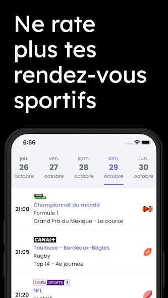 Programme TV Sportif & alertes