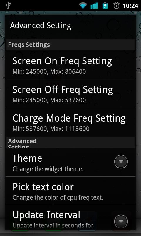 OverclockWidget (Need Root)
