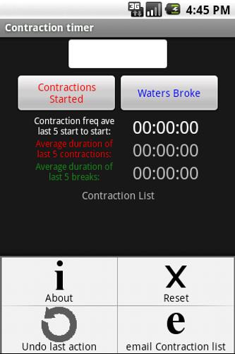 Pregnancy Contraction Timer